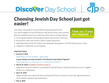Tablet Screenshot of discoverdayschool.org